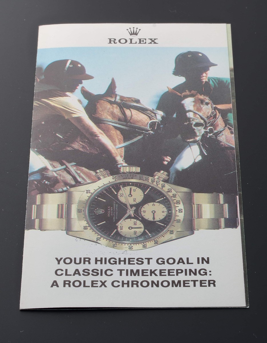 VINTAGE 1980 Rolex Cosmograph Daytona 6265 Brochure Explorer I