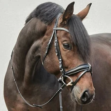 Horze Anatomical Black Snaffle Bridle