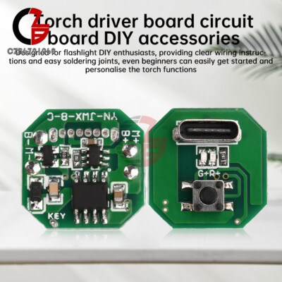 Flashlight Driver Circuit Board Type-C Charging Discharging Integrated ...