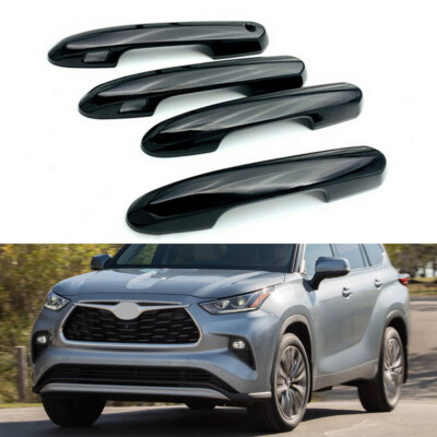 For Toyota Highlander/Kluger 2020-2025 Black Exterior Door Handles Trim Cover