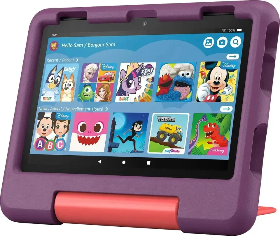 Amazon Fire 8 Kids tablet latest 2025 ages 3-7 | 3GB memory, 13-hr battery, 32GB - Image 3 of 4