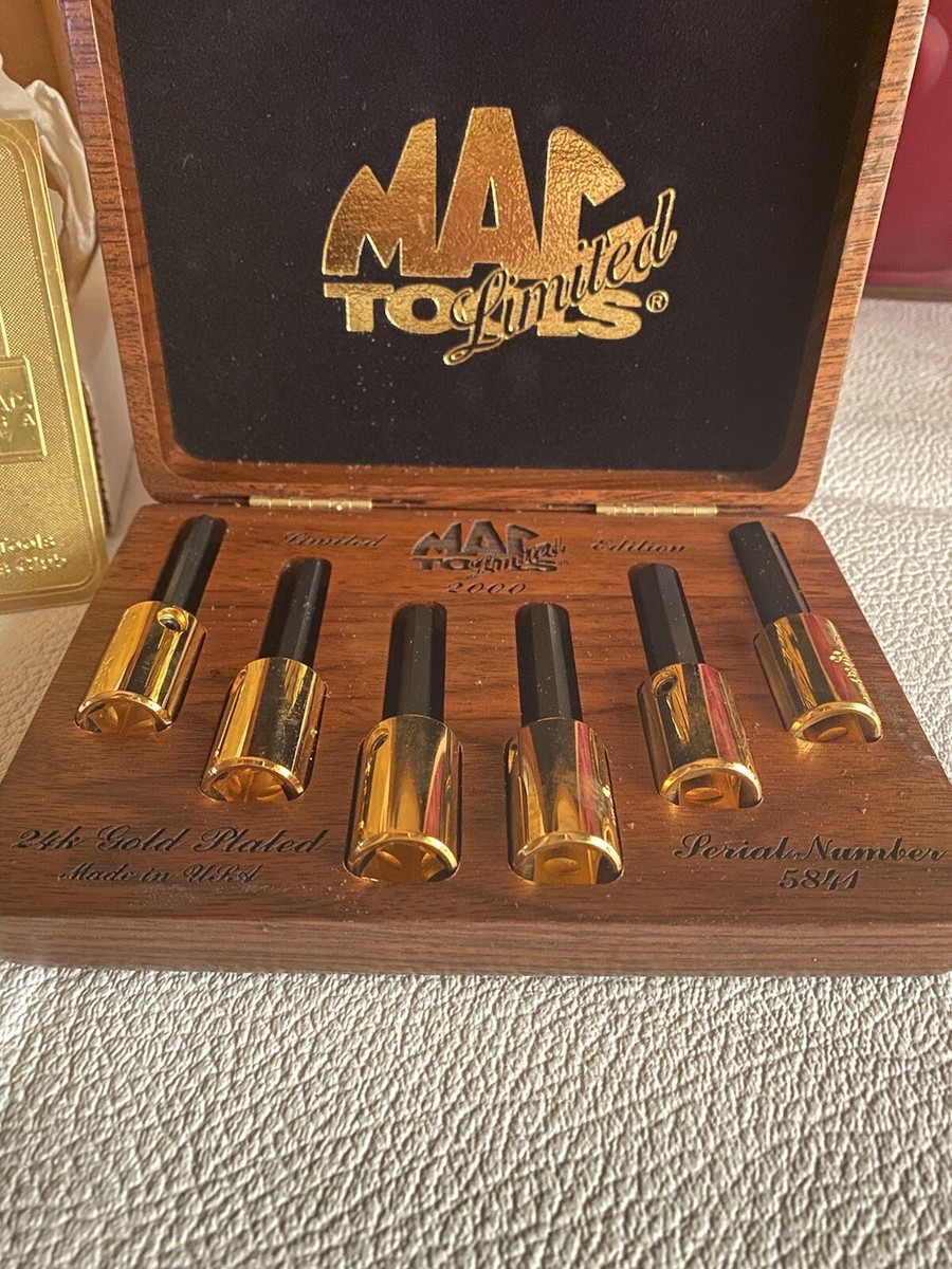 Mac Tools Limited Edition 24K Gold Plated Allen Driver Set 2000 