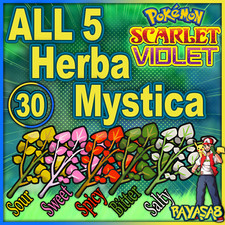 All Herba 5 Mystica 30 in total Pokemon Scarlet and Violet Random 5iv Pokemon🌟