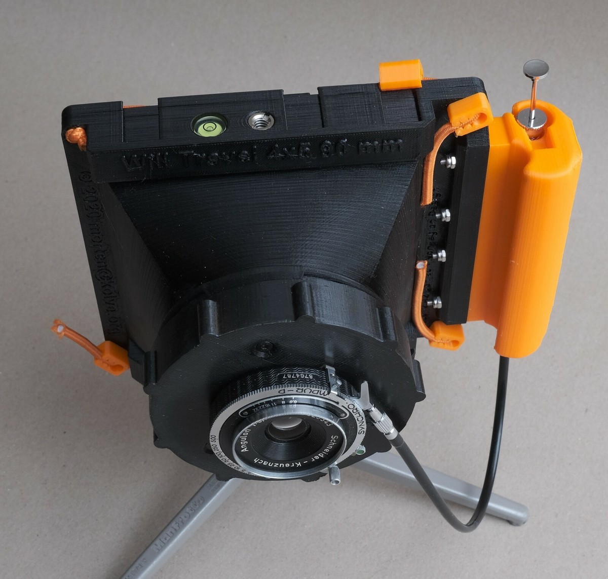 3d printed WillTravel 4x5 camera for your focal length