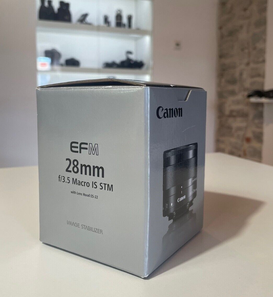 Canon EF-M 28mm f/3.5 Macro IS STM Lens - Black (1362C005) | eBay