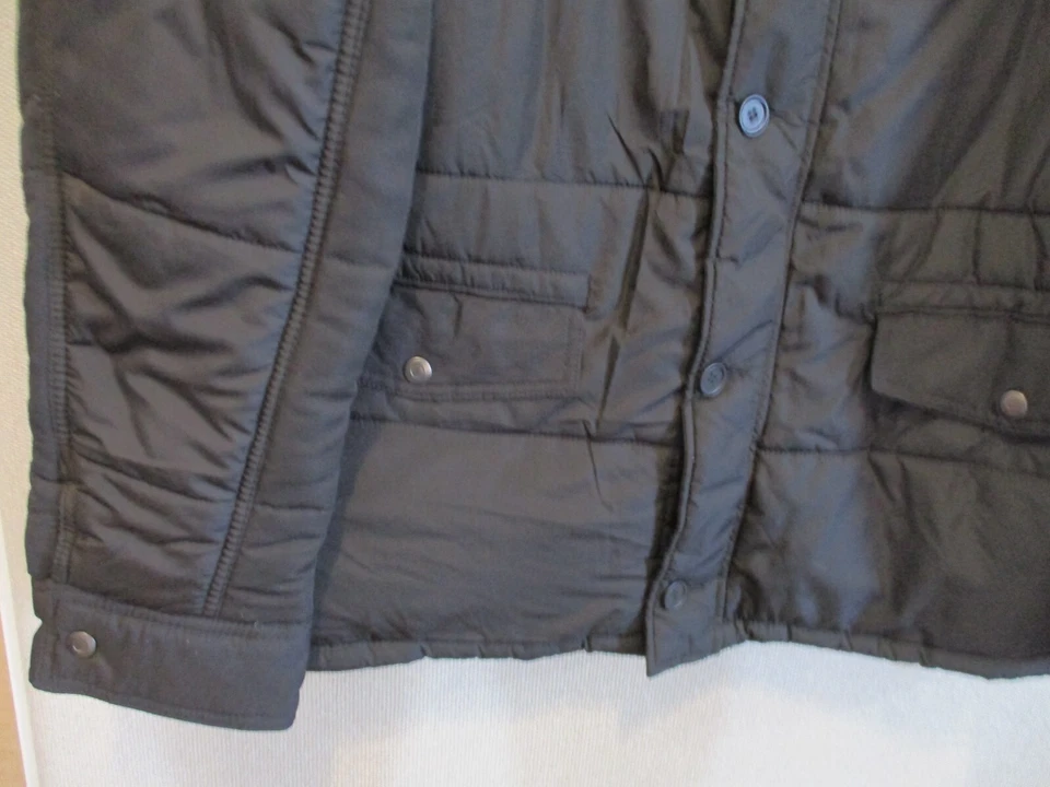 Abrigo Negro Estilo Militar Marca ATENCIÓN Talla XL NUEVO CON ETIQUETAS Foto 2 de 4