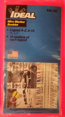 Ideal 44-102 1/2'' Convenient Self-Sticking Pocket-Sized Wire Marker Booklet