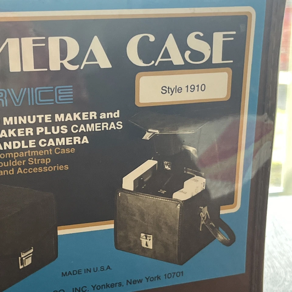 Vintage Camera Case by Service Kodak and Polaroid Style 1969 USA NOS Sealed  - Image 3 of 4
