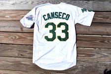 New Jose Canseco Oakland Athletics A's White Baseball Jersey Adult Mens M Medium