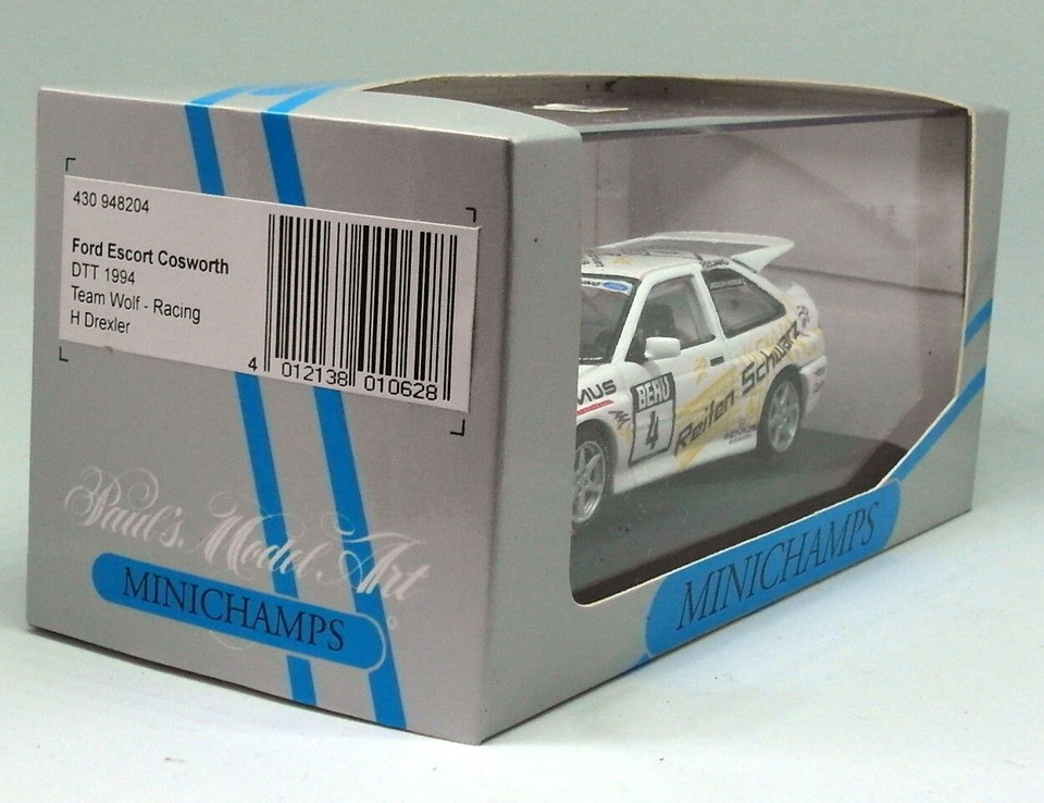 MINICHAMPS 1/43 Ford Escort Cosworth DTT 1994 Team Wolf Huertgen - Neuf En Boîte