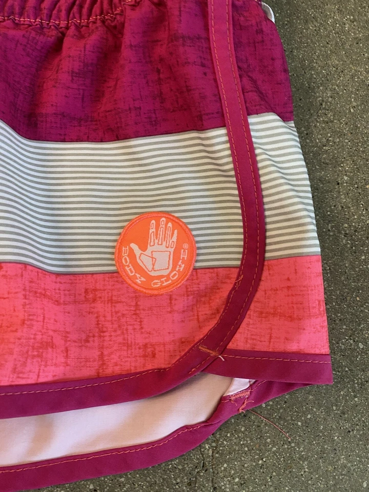 Bermuda board body glover listra rosa feminina tamanho P - Imagem 2 de 4