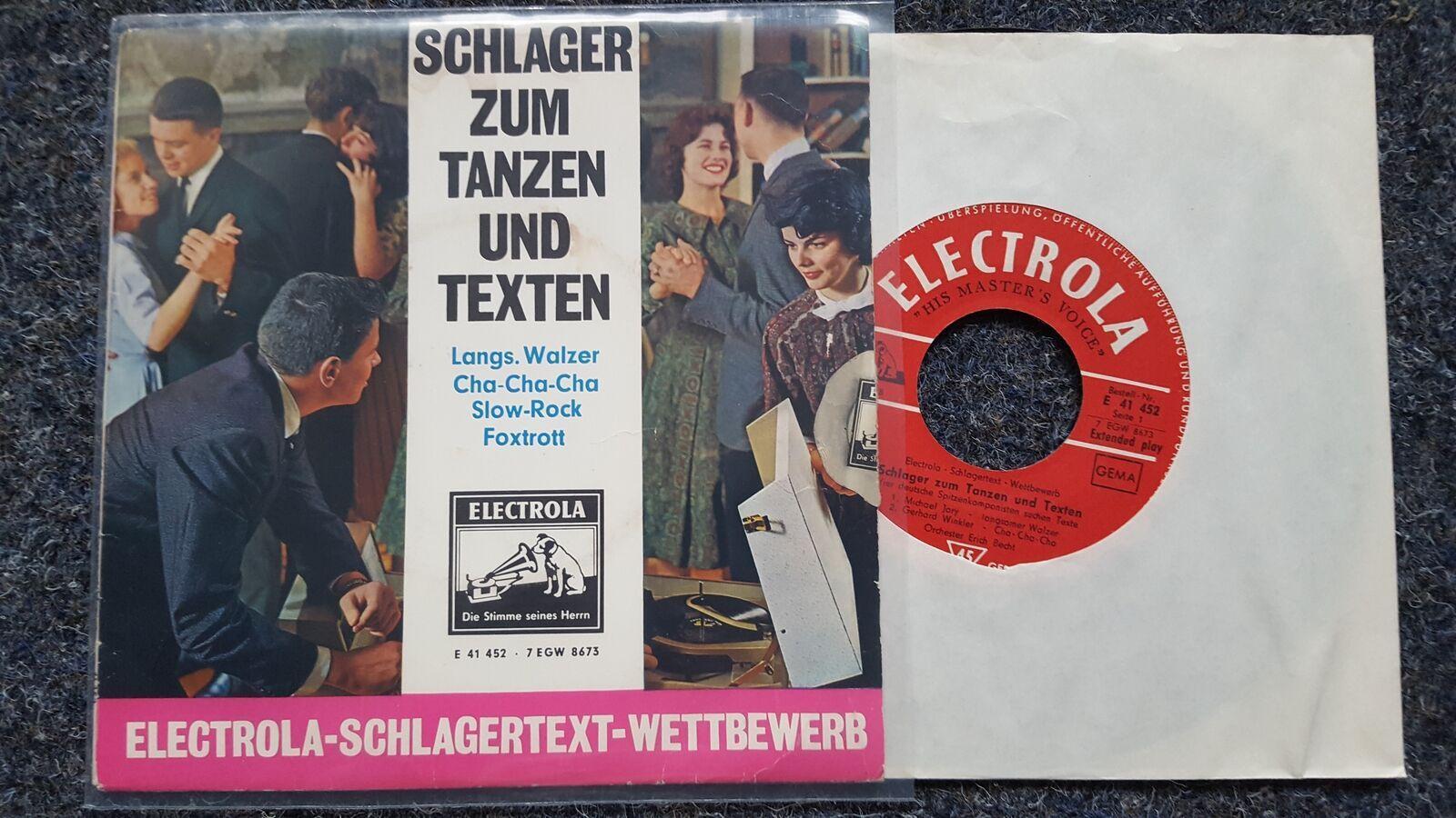 Erich Becht - Schlager zum Tanzen und Texten 7'' EP Single