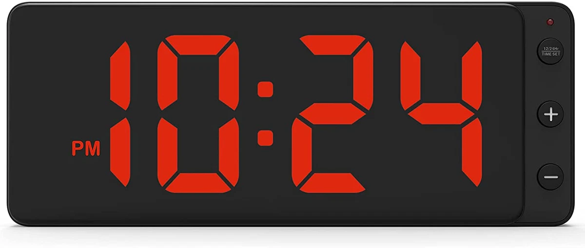 Reloj Digital de Pared LED Digital Wall Clock with Large Display, Big  Digits, Au