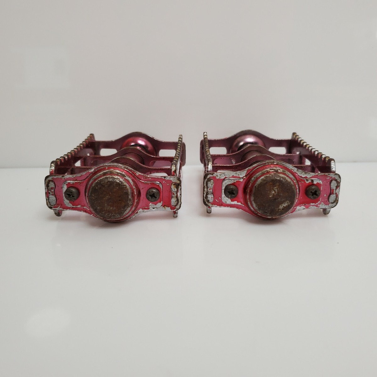 Rare Vintage KKT K-MX BMX Pedals Set Red 1/2