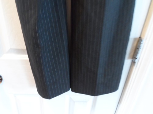 Womens DKNY Size 4 Dark Heather Gray Pin Striped Dress Pants - B3640005W - Picture 10 of 12