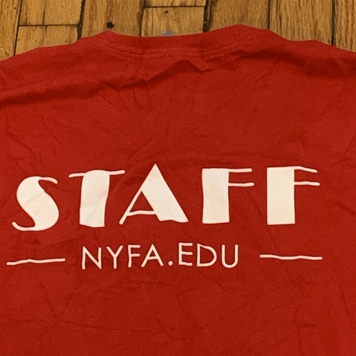 NEW YORK FILM ACADEMY Official NYFA Staff Los Angeles Red T-Shirt Size Large - 第 7/7 張圖片