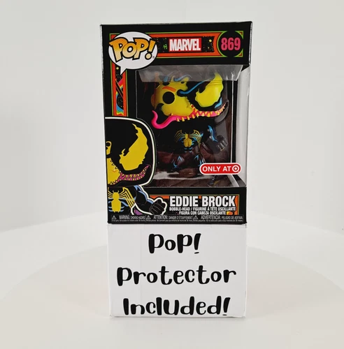 Funko Pop! Marvel 869 Eddie Brock Venom Blacklight Target Exclusive