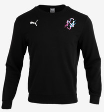 Image of PUMA Men Neymar Creativity Crew L/S T-shirt Black Tee Top Sweat-shirts 60556201