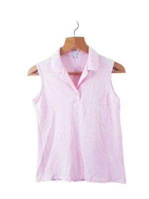 One Up Golf Damen Frauen ärmellos rosa Basic Tunika Top Tank Größe Small S 