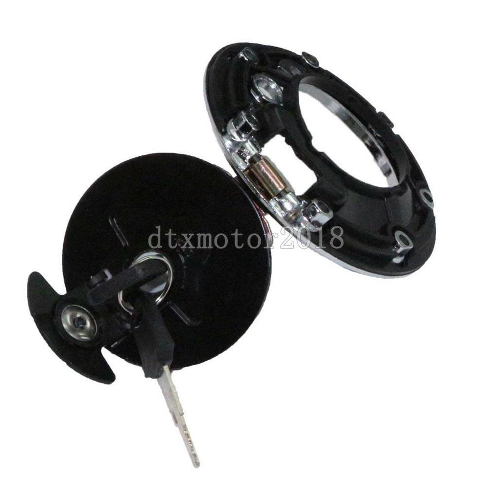 US Fuel Gas Tank Cap Cover Lock for Kawasaki Ninja 500/500R EX500 Year 1987-2009 Foto 4 de 4