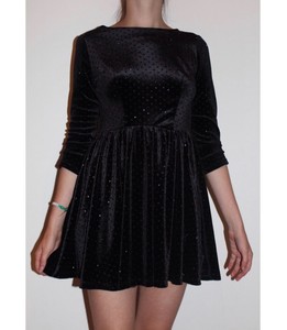 topshop black sparkly dress