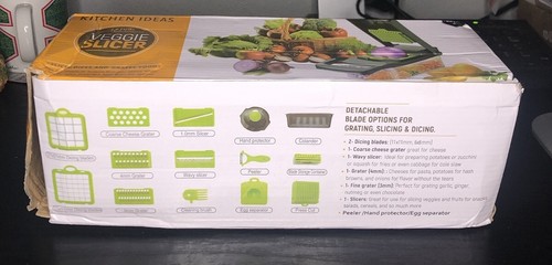 14 Piece Veggie Slicer Kitchen Ideas. Slices, Dices, Grates Food ...