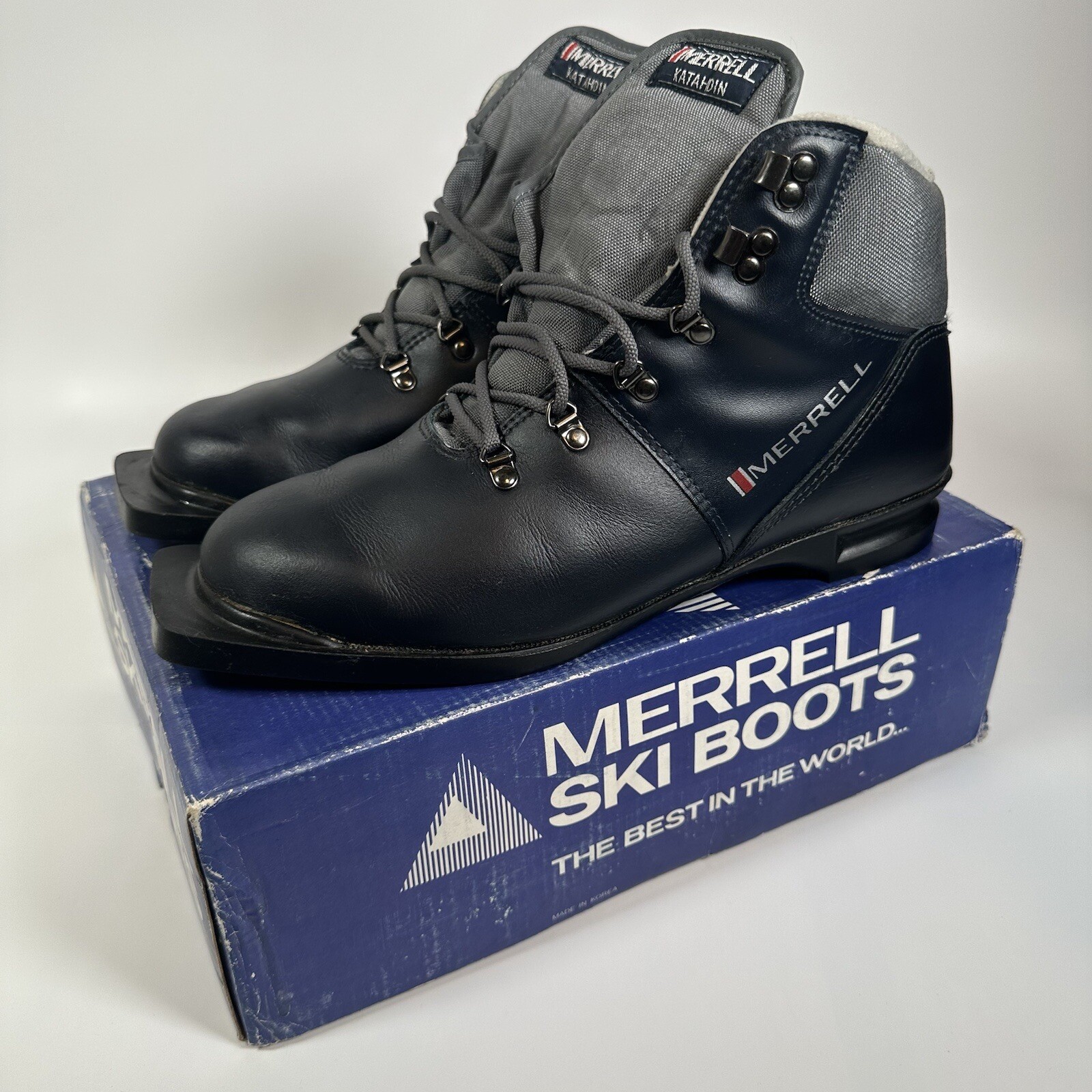 SALOMON Stivali da sci cross country da uomo grigi navy stringati Merrell Westwind taglia 10 5