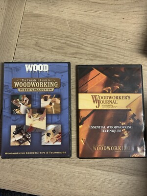 Lot of 2 Carpenter DVDs Complete Guide to Woodworking Secrets & Techniques Wood