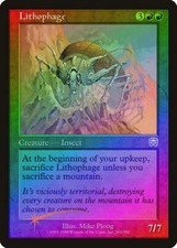 Lithophage FOIL Mercadian Masques NM Red Rare MAGIC GATHERING CARD ABUGames