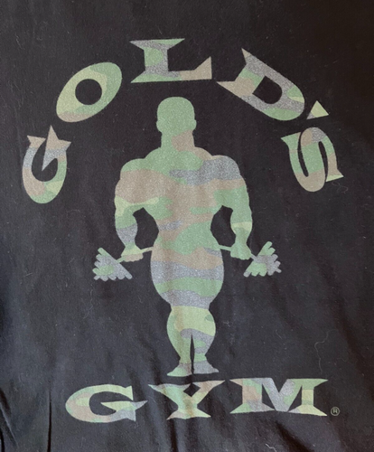 Gold's Gym Camo Design T-Shirt Men's XL Black - Picture 3 of 4