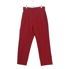 Sears Womens Vintage 70s Red Perma Prest Dress Pants, Slacks, 12, 30 waist