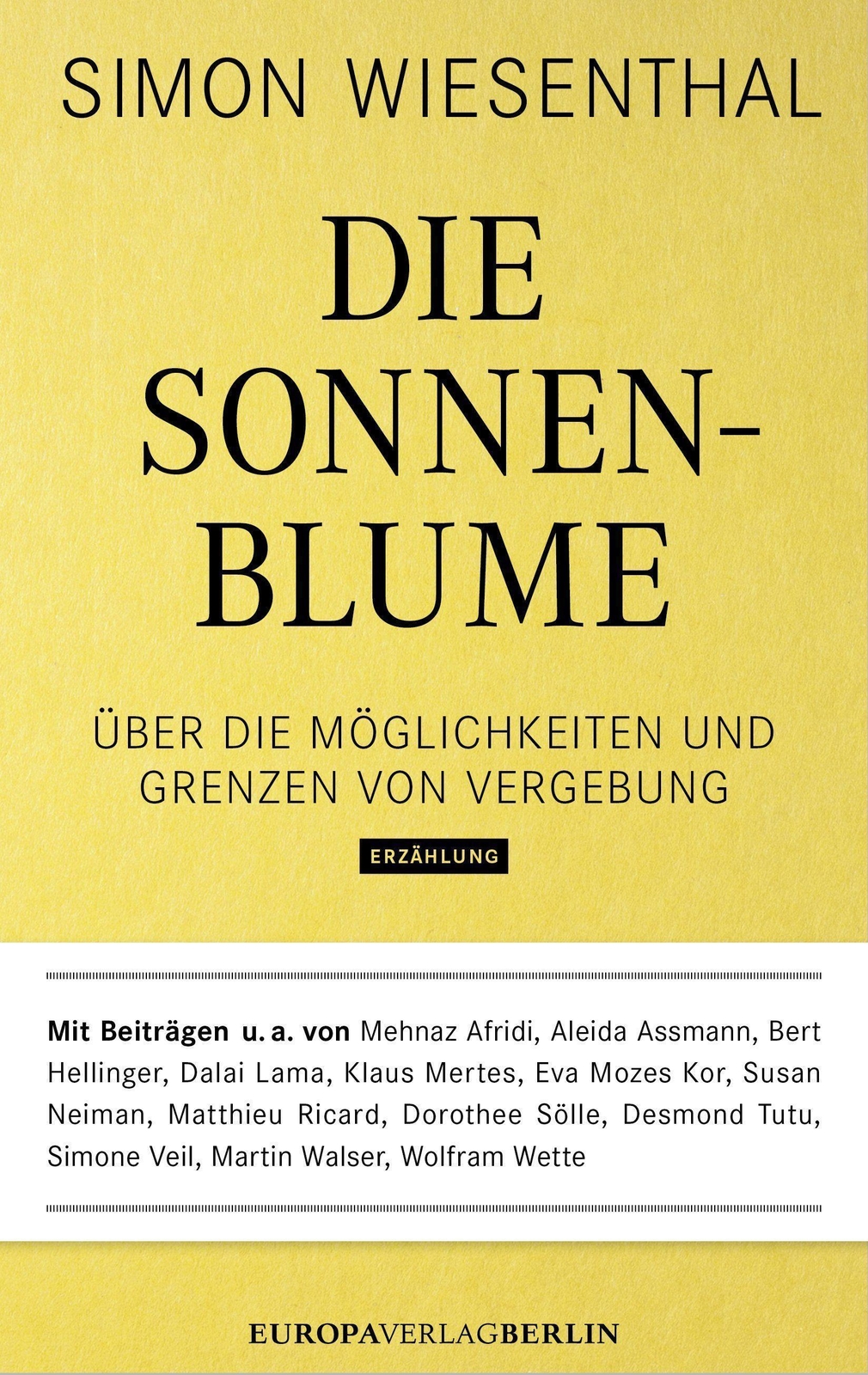 Die Sonnenblume Simon Wiesenthal 9783958900066