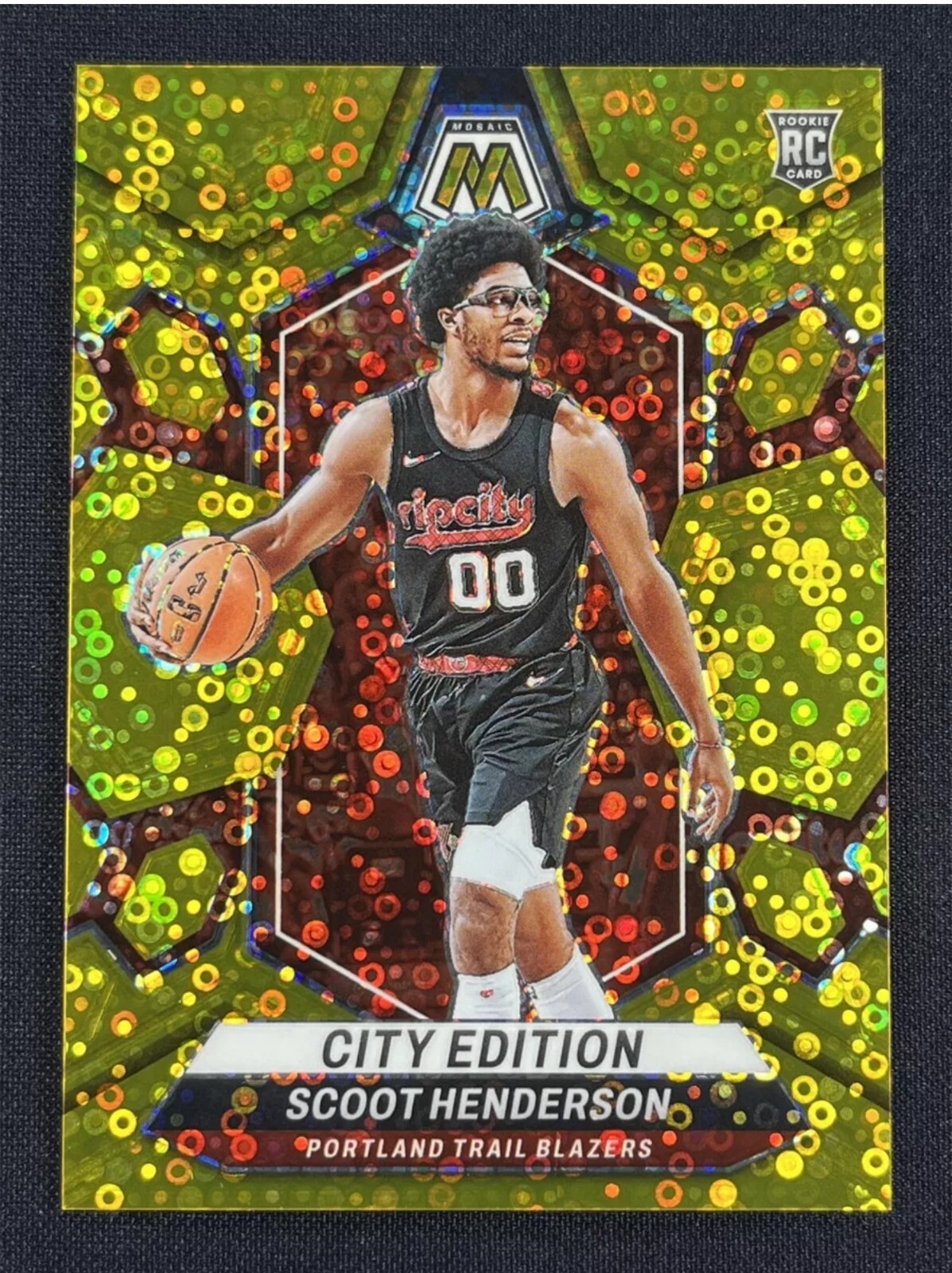 2023-24 Mosaic Fast Break Scoot Henderson #275 Gold Disco City Edition RC /10
