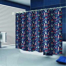 Articles For The Sea 3D Shower Curtain Waterproof Fabric Bathroom Decoration