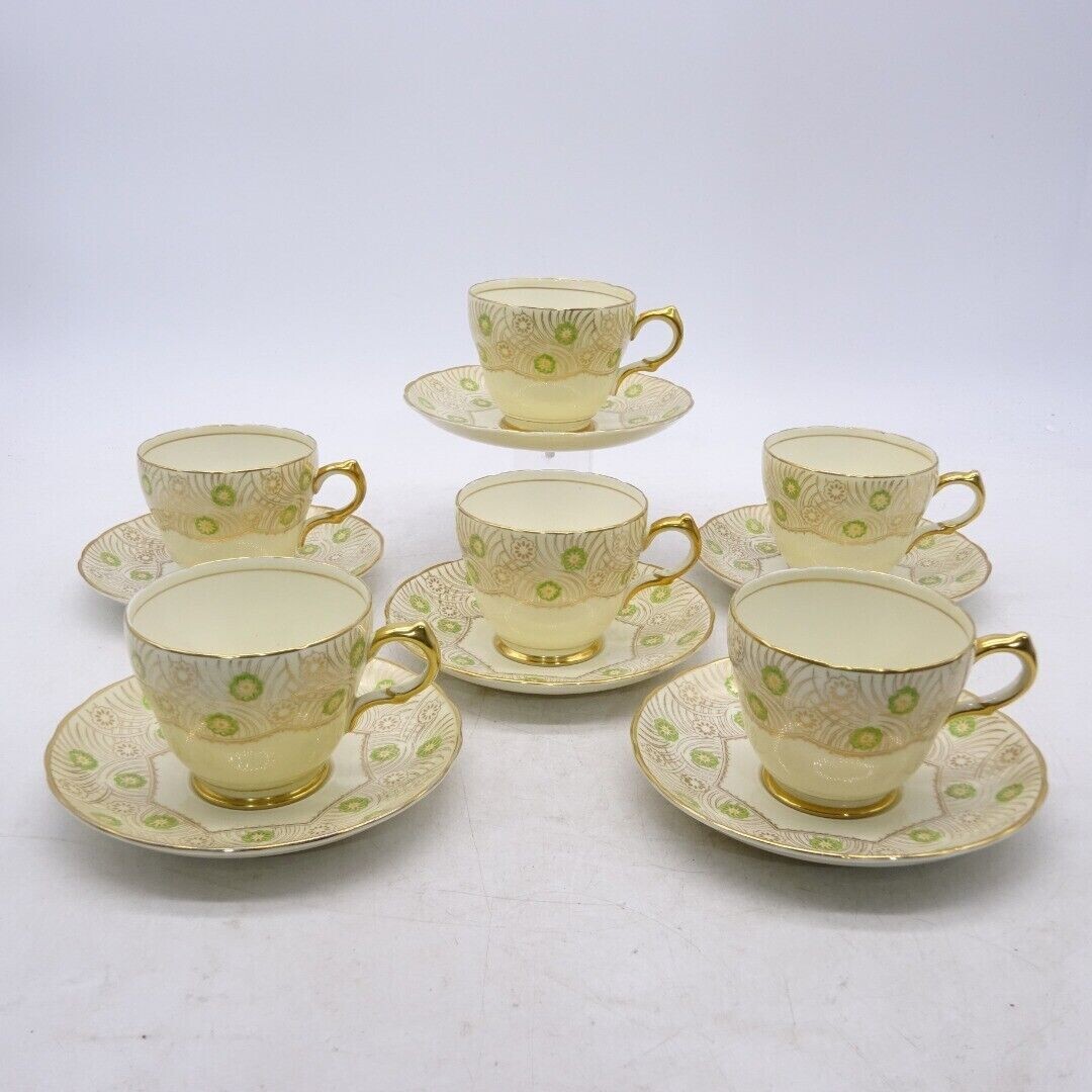 Unique Vintage Grosvenor China Hand Painted Tea Set, Fantastic Design