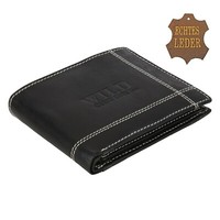 Portmonee Wallet Leder Portemonnaie Geld Money Geldbeutel LederböRse Schwarz 336