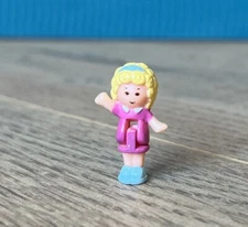 Vintage Polly Pocket 1992 Stampin' School Playset Doll Figure Bluebird