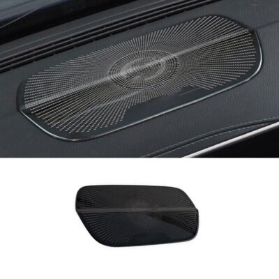 Dashboard Speaker Frame Cover Trim 2PCS For Benz GLB W247 2020-2022 Black Steel