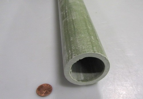 Tubo tondo in fibra di vetro verde 2,00" OD x 1,50" ID x 60" lunghezza - Foto 2 di 12