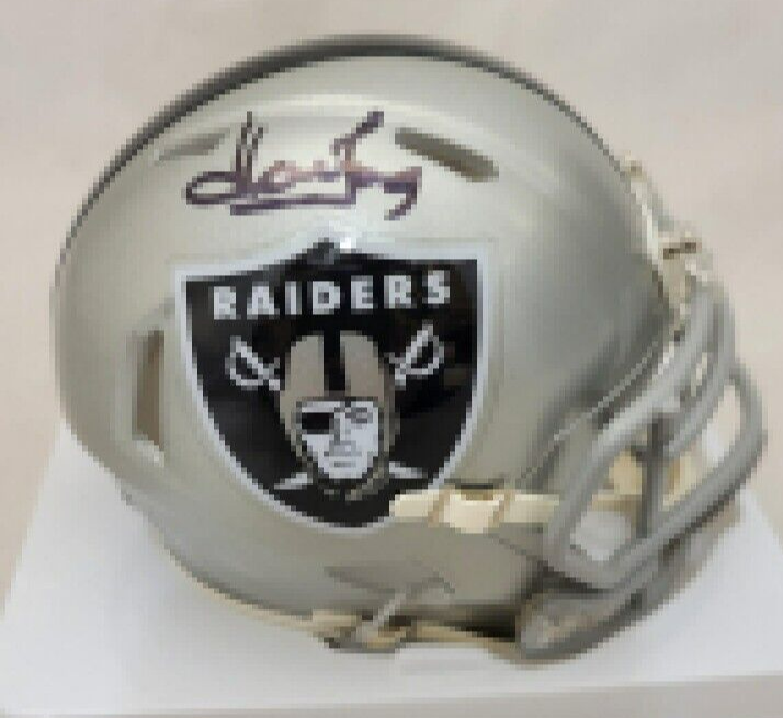 Howie Long Autographed Signed Oakland Raiders Las Vegas Raiders Flash Alternate Speed Mini-Helmet (Beckett) 
