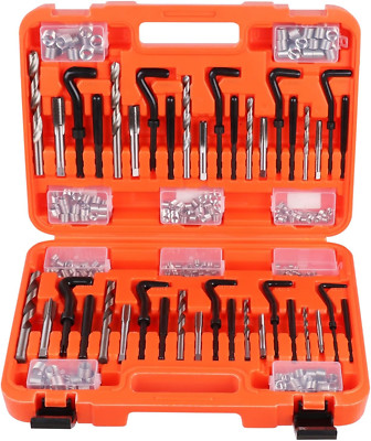 300-Piece Helicoil Thread Repair Kit, Metric & SAE, HSS Drill Helicoil Repair Ki