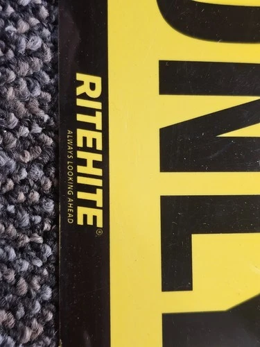 (QTY 5)RiteHite 25"x 10-1/4" Caution Back In Or PullOut On Green Light Only Sign image 6