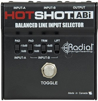 Radial HotShot ABi 2x1 Line Input Selector Mic Splitter -OPEN BOX
