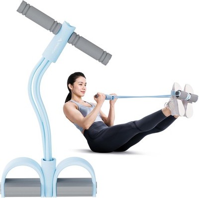 MERACH Trainingsrohr Stretchband mit Pedal Füße Arm
