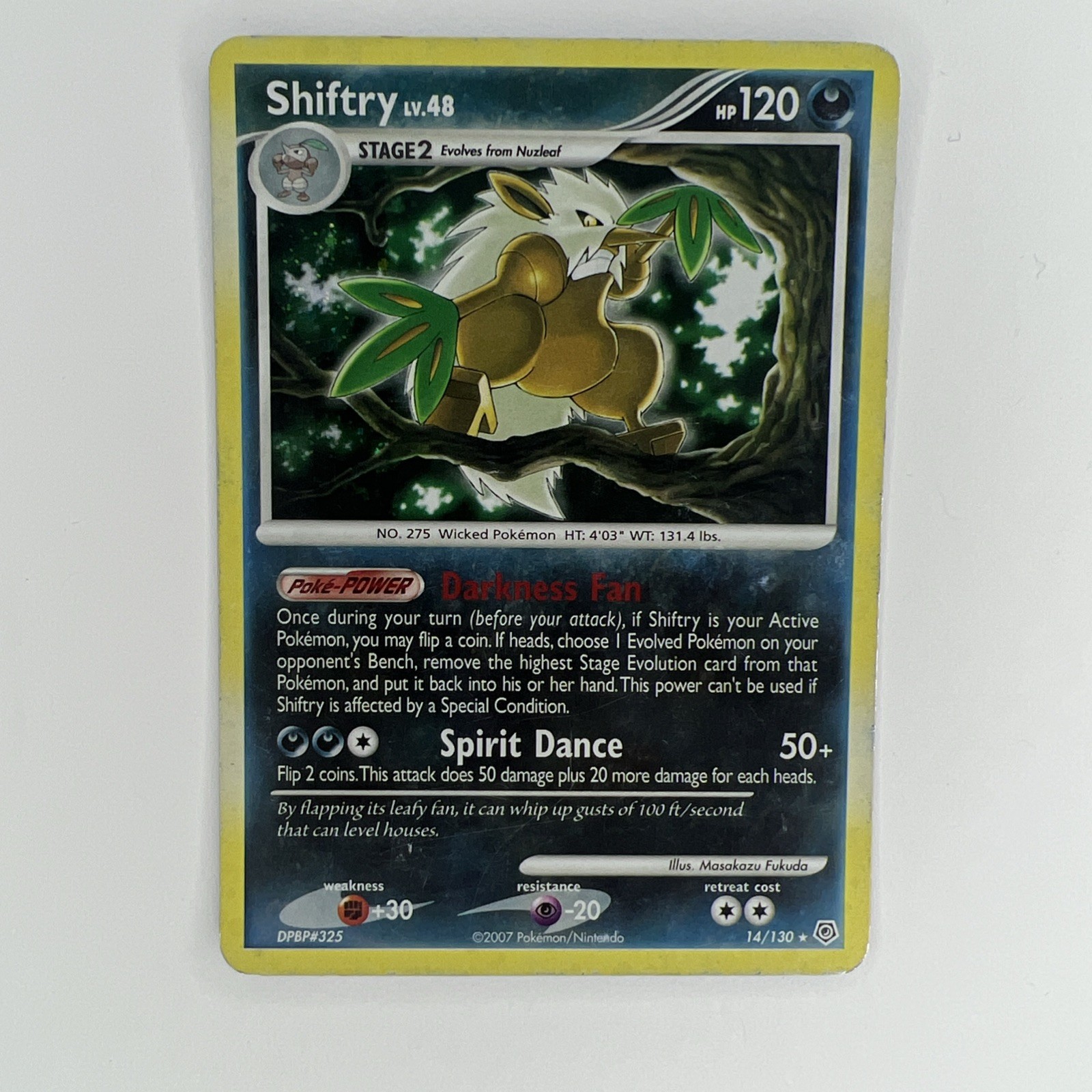 Shiftry 14/130 Diamond And Pearl Holo
