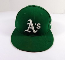 2022 Oakland A's Athletics Tony Kemp #5 Game Issued Kelly Green Hat 7.25 2