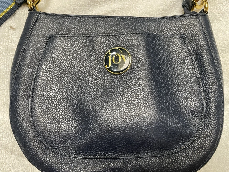 Cartera de cuero azul Joy Foto 2 de 4