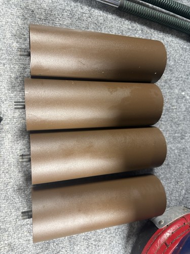 Set of 4 Tempur-Pedic Ergo Premier Adjustable Bed Base 9" Brown Metal Legs