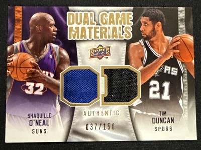 2009 Upper Deck | Shaquille O’Neil/ Tim Duncan /150 | Dual Game Materials #DG-JW