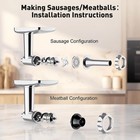 Stainless Steel Meat Grinder for KitchenAid Mixer, Meat Grinder with Meatb — photo 5
